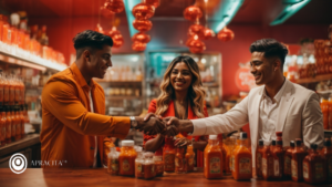 successful influencer and hot sauce business shake hands over increased profits apracita capture whats possible